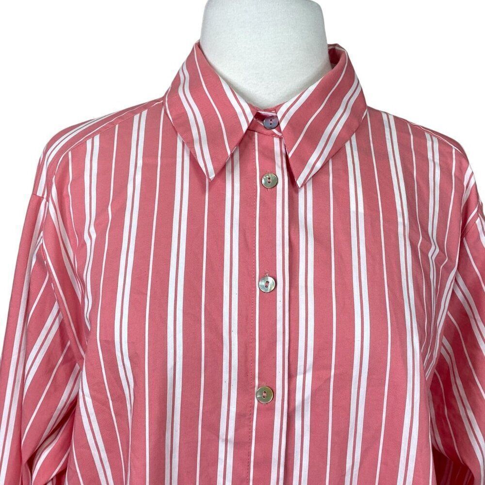 Zara Long Sleeve Button Down Tunic Size Medium NWT - Picture 4 of 5